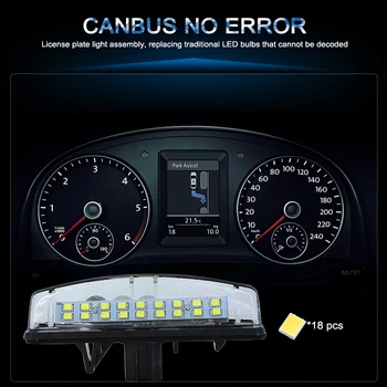 2 Adet / takım LED plaka ışıkları Toyota Camry / Aurion Avensis Verso Echo Prius numarası lambası