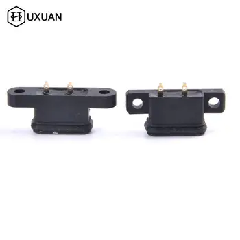 2 adet TİP C 2pin Su Geçirmez Dişi USB C Soket Bağlantı Noktası Vida Deliği İle Hızlı Şarj Şarj Arayüzü 180 Derece USB Konektörü