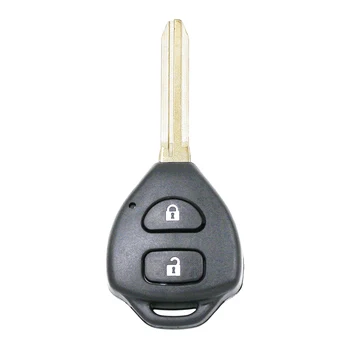 2 Düğmeler Uzaktan Anahtar fob 433MHz ile 4D67 Çip Toyota RAV4 Corolla Avrupa 2006 2007 2008 2009 2010 TOY43 bıçak