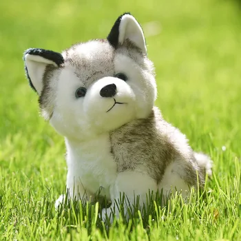 20-30cm Sevimli Husky Köpek peluş oyuncak Kurt Yumuşak Doldurulmuş Hayvan Sevimli Peluş Kawaii Çocuk Bebek Kabarık doğum günü hediyesi Çocuk Erkek