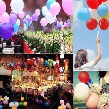 20/50/100 Adet 10 İnç İnci Lateks Balonlar Yuvarlak renkli Balon Mutlu Doğum Günü Partisi Düğün Noel Süslemeleri Balon