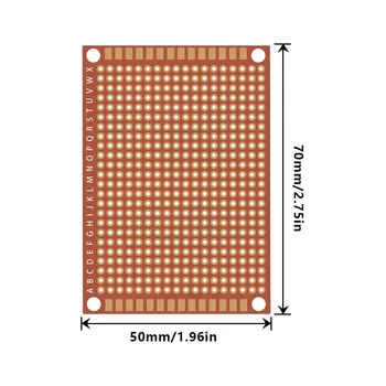 20 Adet Bakır Perfboard Kağıt Kompozit PCB kartı 5x7 cm Evrensel Breadboard Tek Taraflı Baskılı devre