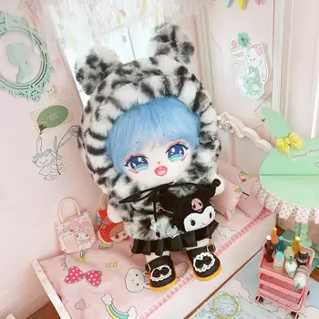 20 cm Bebek Giysileri SKZ Genshin Darbe Kpop Oyuncaklar Aksesuarları Sevimli Leopar hoodies Kıyafet Pamuk Dolması Bebek Ücretsiz Kargo