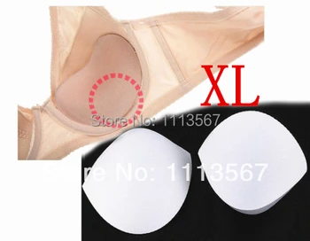 20 takım Beyaz Dikiş Sutyen Bardak Yumuşak Köpük Boyutu XL Sutyen Yastıkları Bikini Pedleri Eklemek WB14
