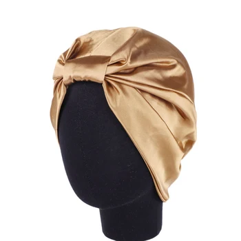 2019 moda kadın saten başörtüsü kapaklar yumuşak elastik islami türban kaput çift katmanlı Iç hicap kap kafa eşarp bayanlar ıçin