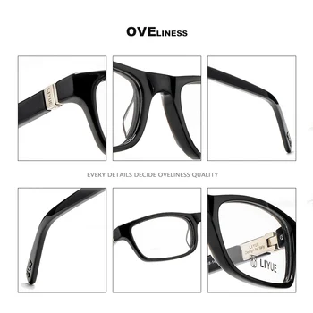 2021 Moda gözlük çerçeveleri Asetat gözlük çerçeve erkekler kadınlar Optik Miyopi Reçete Şeffaf gözlük Gözlük gözlük