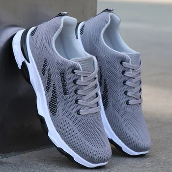 2021 Yeni Erkek Spor Ayakkabı Yaz Nefes Ayakkabı Süper Hafif rahat ayakkabılar Tenis Masculino Beyaz spor ayakkabı