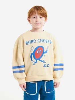 2022 AW Çocuk Kış Uzun Kollu tişört BC Çocuklar Marka Kazaklar Erkek Kız Süper Moda Tasarımcısı Polar Üstleri Tişörtü