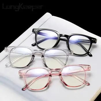 2022 Bilgisayar Gözlükleri Şeffaf Çerçeve Kadın Erkek Anti mavi ışık yuvarlak Gözlük Engelleme Gözlük Optik Gözlük Gözlük