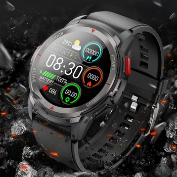 2022 NFC Bluetooth Çağrı akıllı saat Erkekler Çok Spor Modu Spor İzci 1.32 İnç HD Ekran IP67 Su Geçirmez Erkekler akıllı saat