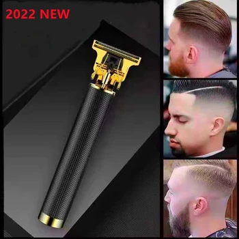 2022 Saç Düzeltici Elektrikli saç makasları Tıraş Makinesi Sakal Düzeltici Profesyonel Erkek Saç Kesme T Tarzı Makinesi Şarj Edilebilir Berber