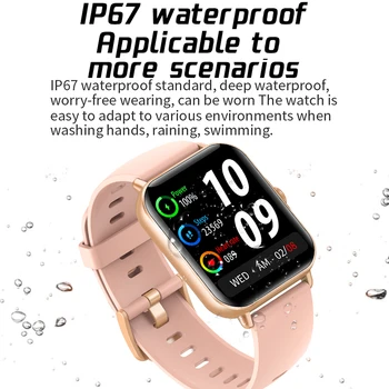 2022 Yeni Bluetooth Cevap Çağrı akıllı saat Erkekler Tam Dokunmatik Arama Spor İzci IP67 Su Geçirmez Smartwatch Erkekler Kadınlar + Kutu