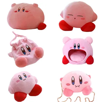 2022 Yeni Karikatür Kirby peluş oyuncak Kawaii Yastık Bebek Doldurulmuş Hayvan Peluş Ev Dekorasyon Kirby Modeli Çocuklar İçin Hediyeler