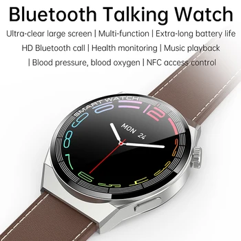 2022 Yeni NFC Bluetooth Çağrı akıllı saat Erkekler Kadınlar Döner Düğme 260mah pil Su Geçirmez Smartwatch Adam GPS Spor parça + kutu