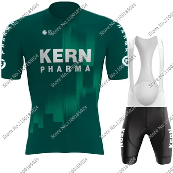 2023 Kern-Pharma Takım Bisiklet Jersey Seti Yaz Erkek bisikletçi giysisi Yol Bisikleti Gömlek Takım Elbise Bisiklet Önlüğü Şort MTB Ropa Maillot