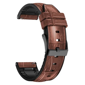 22mm Deri+Silikon Sapanlar Zeblaze Stratos Bileklik akıllı saat Aksesuarları Zeblaze GTR 2 / NEO 3 Watchband Bilezik Correa