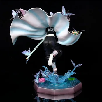 23CM Anime iblis avcısı Kimetsu Hiçbir Yaiba GK Kochou Shinobu Heykelcik PVC Action Figure Koleksiyon Model oyuncak bebekler Hediye Süsler