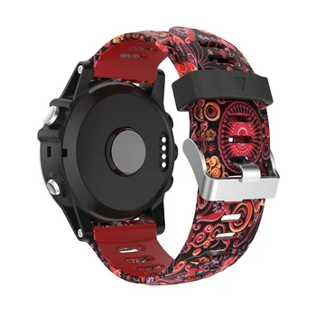 26mm akıllı saat kayışı Garmin Fenix 3 için Yedek Saat Kayışı Açık Spor Silikon Kordonlu Saat Garmin Fenix3 HR / Fenix 5X
