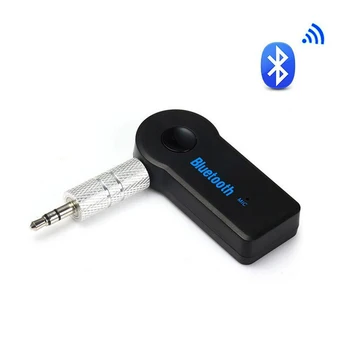 2İn1 Kablosuz Alıcı Verici Adaptörü 3.5 mm Jack Araba Müzik Ses Aux Bluetooth uyumlu Kulaklık Alıcısı Handsfree