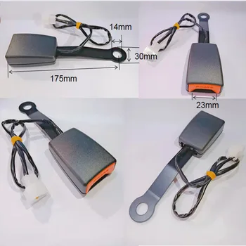 2PC173mm Araba Emniyet Kemeri kam kilidi Otomatik Emniyet Emniyet Kemeri Kilitleme Toka Dolgu Soket fiş konnektörü ile Uyarı Kablosu Aksesuarları