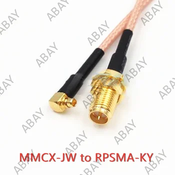 2Pcs 20cm MMCX-JW Erkek Kavisli SMA-J SMA-KY RPSMA-J RPSMA-KY / Kadın / Erkek / RG316 Çizgi MMCX için SMA Uzatma Kablosu için