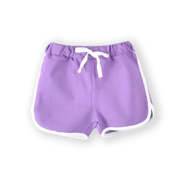 3-13Yrs çocuk şortları Erkek Kız Yaz Spor Şort Pantolon Unisex Çocuk Şeker Renk Rahat kısa pantolon Pantolon Dipleri