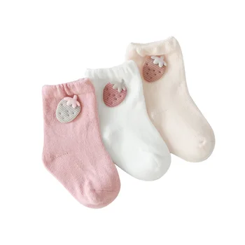 3 Adet 0-3T Yenidoğan Çocuk Bebek Çorap Erkek Kız Sevimli Tatlı Pamuk Streç Çorap Bebek Yeni doğan Aksesuarları