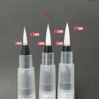 3 Adet Farklı Boyut Doldurulabilir Kalemler renkli kalemler Mürekkep kalem mürekkebi Yumuşak suluboya fırçası Boya Fırçası Boyama Sanat Malzemeleri
