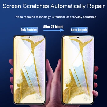 3 Adet Samsung S22 S21 Ultra Artı S20 FE Ekran Koruyucu İçin A52 A32 A12 A72 Not 20 Ultra 10 S10 Lite S10E 5G Hidrojel Film