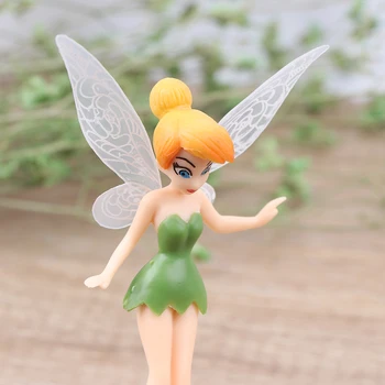 3 ADET / takım Prenses Tinkerbell Tinker Bell Güzel Peri Peri Elf Çiçek Elfler PVC Action Figure Mini Model Oyuncaklar Bebekler