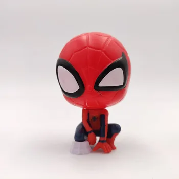 3 adet / takım Sevimli Örümcek Adam Araya Bebekler Action Figure Süs Kadın Örümcek Adam Gwen Venom Heykeli Model Oyuncaklar Dekorasyon Çocuklar Hediye