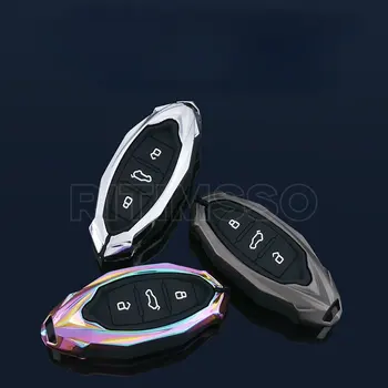 3 Düğme Çinko Alaşım Araba Anahtarı Durum Oto Anahtar koruma kapağı İçin FAW une T33 T77 T99 Araba Tutucu Kabuk Araba-Şekillendirici Aksesuarları