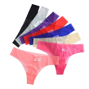 3 paket tam örgü iç çamaşırı seti Mix Renkler İnce Nefes Dikişsiz Kadın G String Setleri Bir Boyut Seksi Şeffaf Külot Tanga