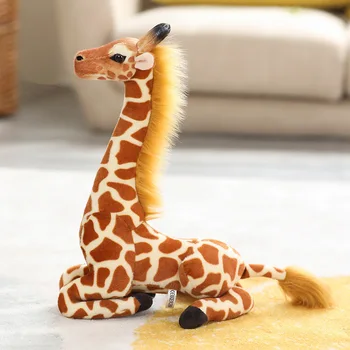 30/48/60cm Simülasyon Baskı Zürafa peluş oyuncaklar Güzel Ayakta Doldurulmuş Hayvanlar Çocuklar Yumuşak Bebek Ev Dekor Çocuk doğum günü hediyesi