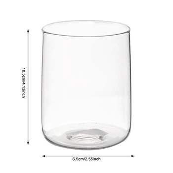 300 ml Yaratıcı Cam Bardak İskandinav Minimalist Şeffaf Çay Suyu Süt Cam Bardak Kahve Kupa uzun borosilikat cam Drinkware