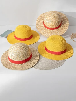 35cm Hasır Şapka Anime güneş koruma şapkası Yaz güneş şapkası Hasır Şapkalar Kadınlar İçin Cosplay Aksesuarları