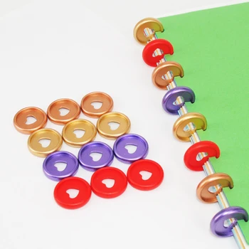 36 adet 24mm Bağlayıcı Halkaları Dizüstü Plastik Mantar Yüzük Bağlayıcı Planlayıcısı Ciltleme Diskleri Dizüstü Diskleri Bağlayıcı Ofis Malzemeleri