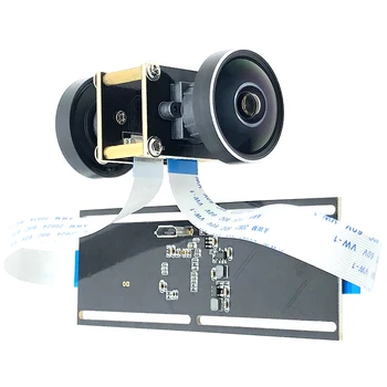 360 ° Panoramik Balıkgözü Dürbün Senkronizasyon Stereo 1080P Webcam Çift Lens 5MP USB Kamera Modülü için 3D VR Sanal Gerçeklik