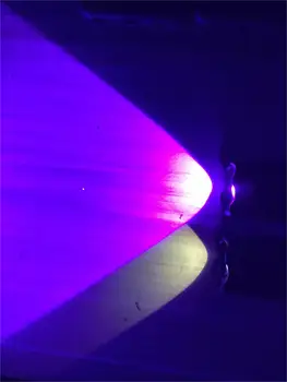 365nm 395nm yüksek güç UV Led El Feneri zoom Floresan Blacklight Ultraviyole 18650 flaş lamba ışığı Meşaleler detectionR1