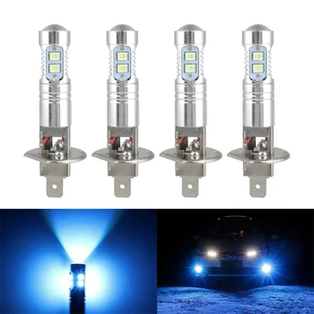 4 Adet H1 ışıkları Xenon beyaz beş çeşit ışık Araba Far Bulbs12V aydınlatma Sis lambaları ampuller kiti sürüş DRL 50W 6000K