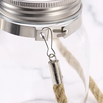 4 Adet Su Şişesi Tutucu Metal Halka cam turşu kavanozu Askıları Kullanımlık İçecek Bardağı Taşıyıcı cam küre Konserve Sicim Kolları su kabı Kavrama