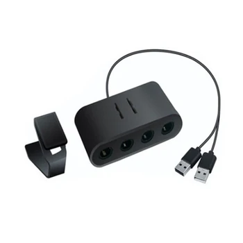 4 port Oyuncu GameCube Denetleyici Adaptörü Wii-U anahtarı NS veya PC Kolu Kombine Dönüştürücü Adaptör