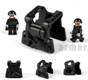 4 stil Taktik Yelek MOC Ordu Swat Polis Askeri Silah Playmobil Şehir Figürleri Parçaları Orijinal Yapı Taşları Modeli Mini Oyuncaklar