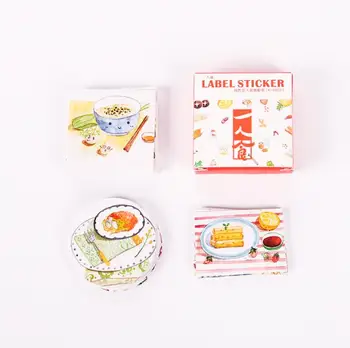 40 adet / paket Sevimli Kutu Paketi Dekoratif Sticker Seti Günlüğü Albümü etiket etiket DIY Kırtasiye Çıkartmalar Hediye Ödülleri Kawaii Dekor