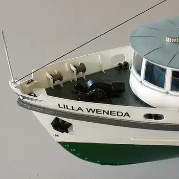 40cm 1 Takım Lehçe Feribot Tekne Modeli 3d Model Tekne Monte Gemi Feribot Lilla 3d Papercraft Bulmaca Weneda Oyun Pol Q1g4