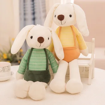 40cm Sevimli Tavşan Peluş Tavşan bebek oyuncakları Sevimli Yumuşak Bez Doldurulmuş Hayvanlar Tavşan Ev Dekor Çocuklar İçin Bebek Yatıştırmak Oyuncaklar Hediyeler