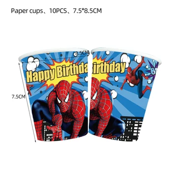 42 adet Kırmızı Örümcek Adam Süper Kahraman Tema Doğum Günü Partisi Seti Süslemeleri fincan tabağı örtüsü masa Çocuk Çocuk Doğum Günü Partisi Malzemeleri