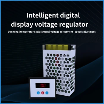 4KW AC 220V Akıllı dijital ekran SCR Voltaj Regülatörü Dokunmatik / Düğme İzole Güç Kaynağı Buzzer Kızılötesi Uzaktan Kumanda