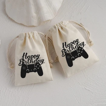 5 adet Denetleyici Şeker hediye keseleri video oyunu Arcade Oyuncu Geek tema Oyun çocuk erkek baba mutlu Doğum Günü Partisi dekorasyon Malzemeleri
