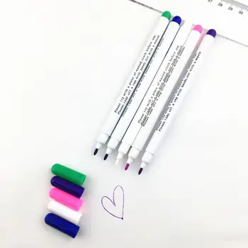 5 Adet Suda Çözünür Kalemler Çapraz Dikiş Silinebilir Kalem Kumaş işaretleme kalemi DIY İşaretleyici Dikiş Araçları Bez Aksesuarları